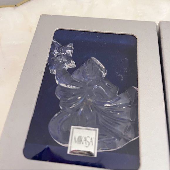 Mikasa Crystal Glass Cherub Star & Harp Ornaments Boxed - Picture 8 of 15
